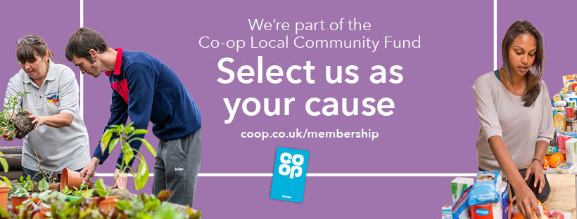 We’re part of the Co-op Local Community Fund support Into the Light 